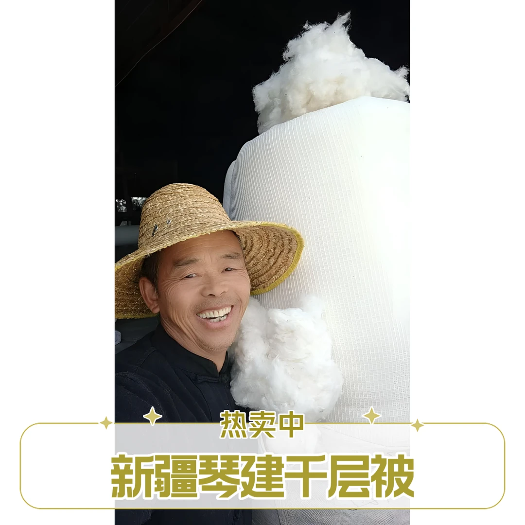 新疆琴建千层被（纯手采棉棉被）