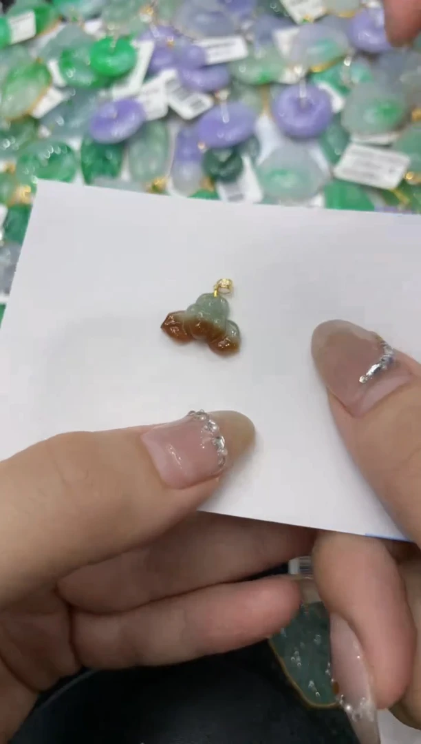 【闪购商品】翡翠颈饰18K金镶嵌222222222