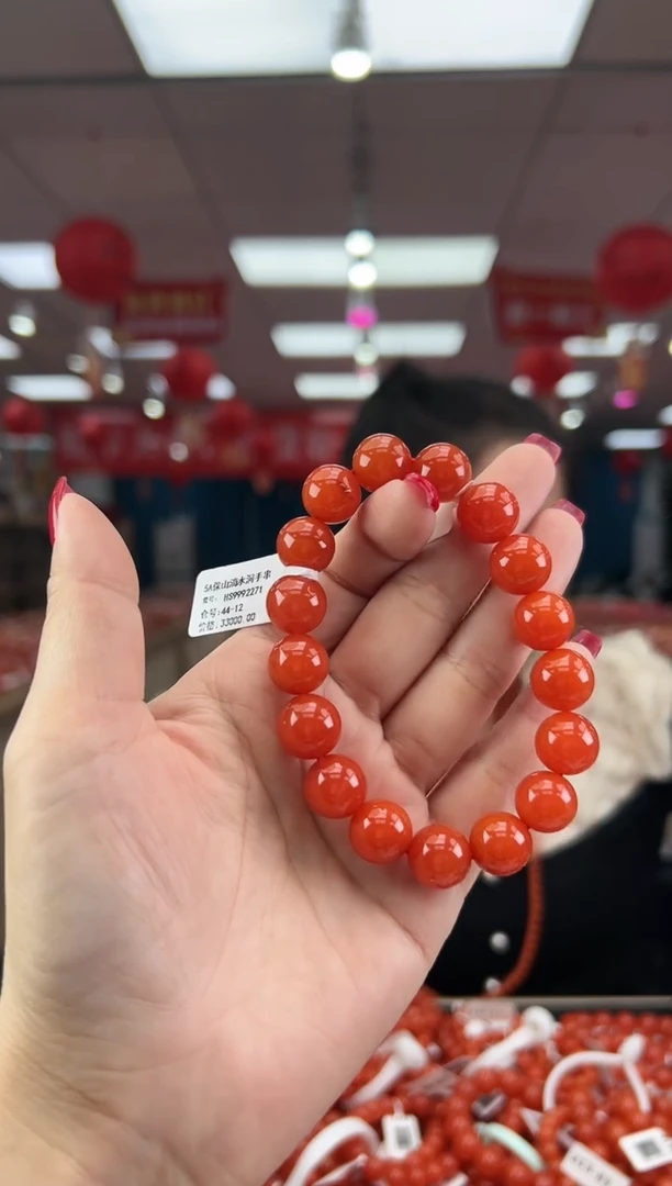 【闪购商品】南红玛瑙珠串未镶嵌多样发其一/12/HS9992271