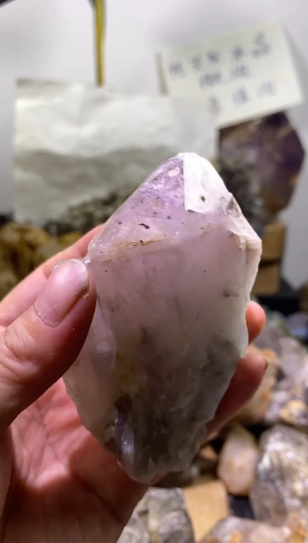 未镶嵌珠宝半成品水晶20号四川花园水晶大权杖