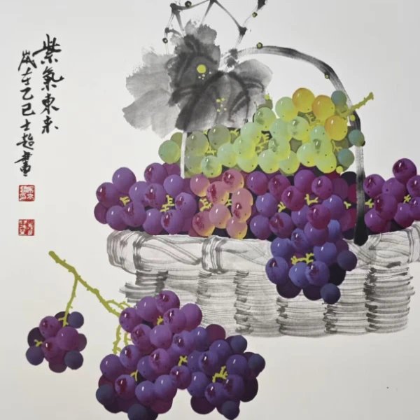 挂霜葡萄画法 创作全过程画法讲解