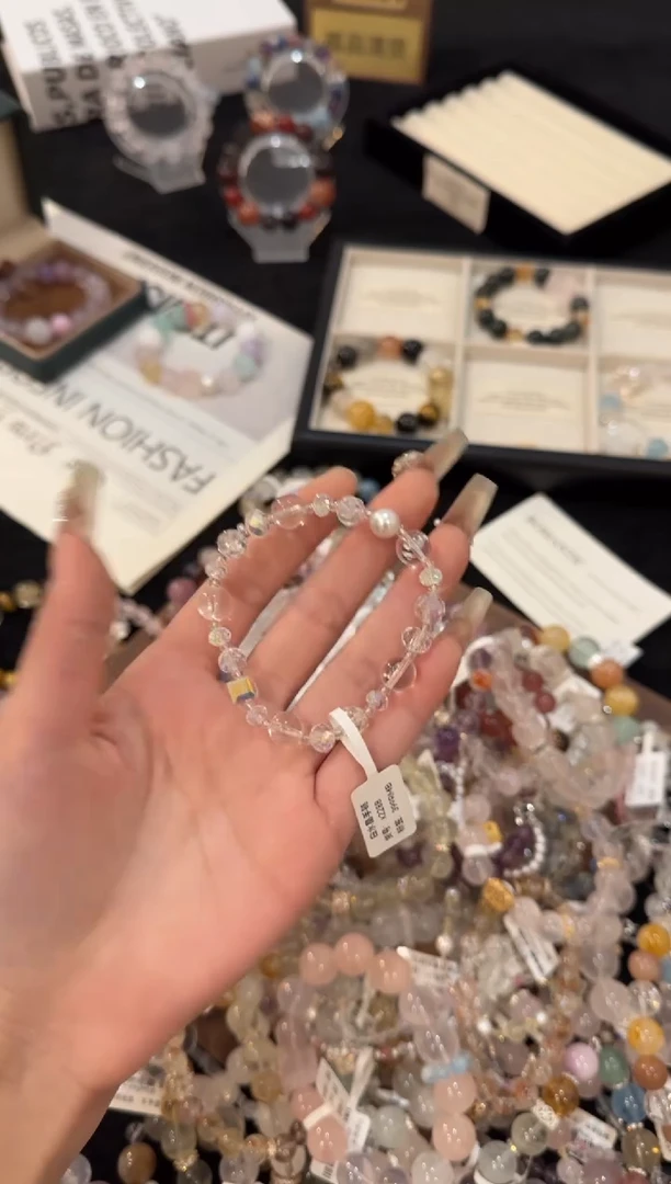 合金手链水晶白水晶x2288