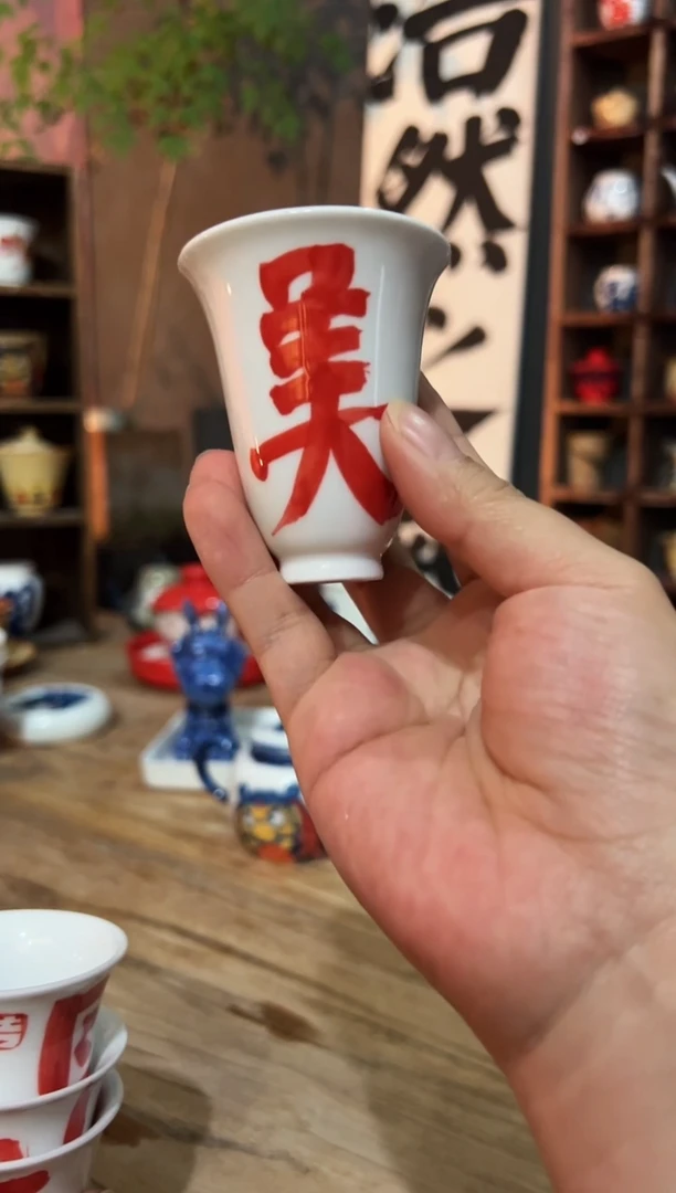 观云听雨原创手绘茶具