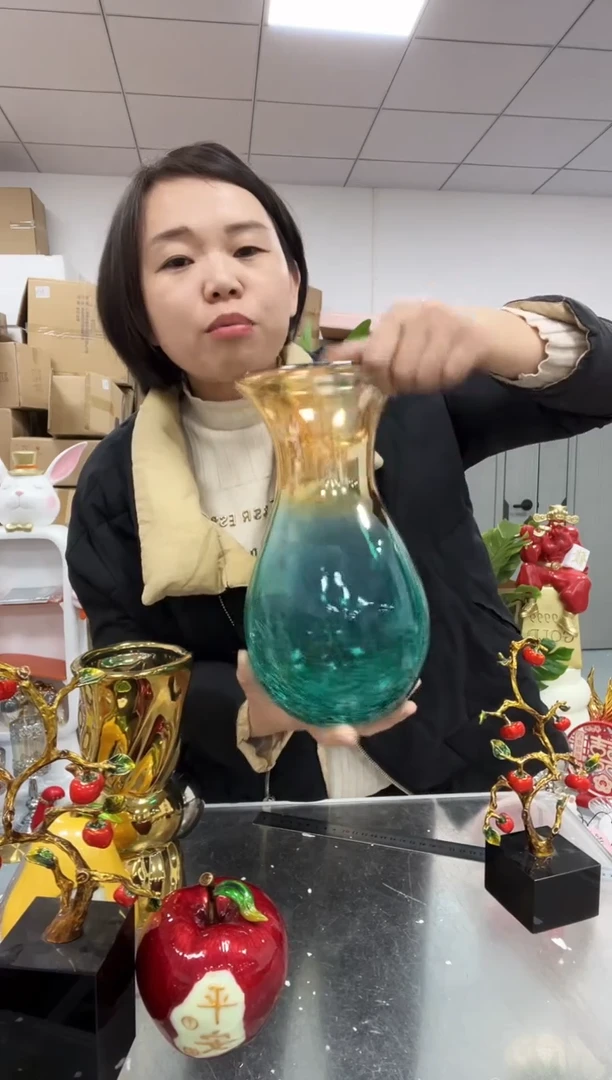 【闪购商品】悦美海洋渐变花瓶（样板微微瑕不售后）