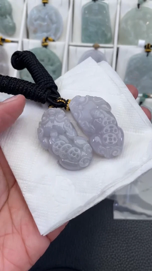 颈饰未镶嵌翡翠天然缅甸翡翠A货387