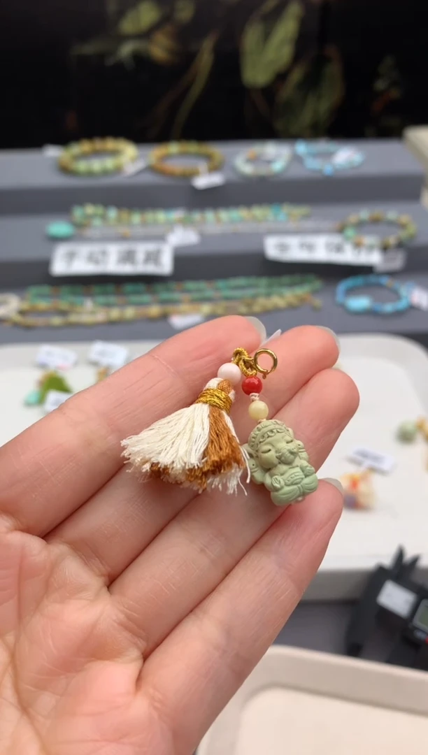 未镶嵌绿松石挂件茜.T91