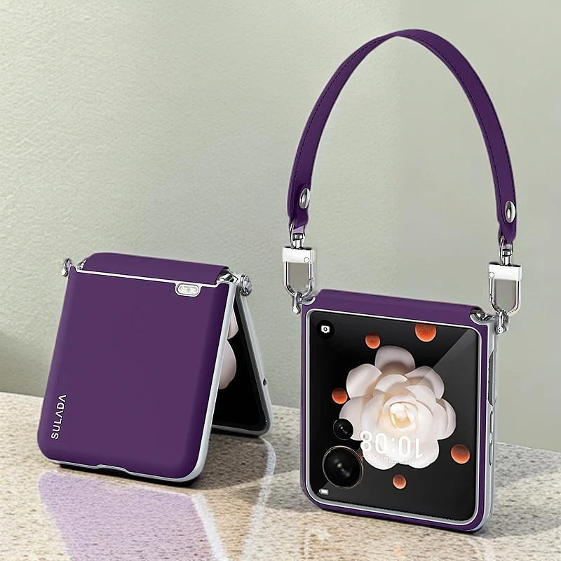 荣耀MagicVflip液态肤感手机壳全包适用magicVflip腕带挂绳皮套