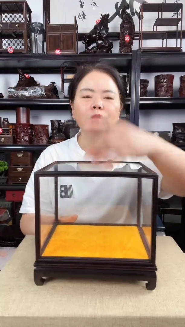 木玻璃罩3号老李红木工艺品