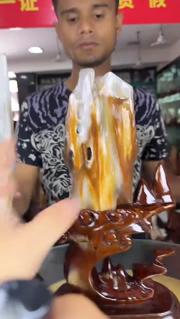 未镶嵌珠宝奇石硅化玉缅甸天然树化玉摆件