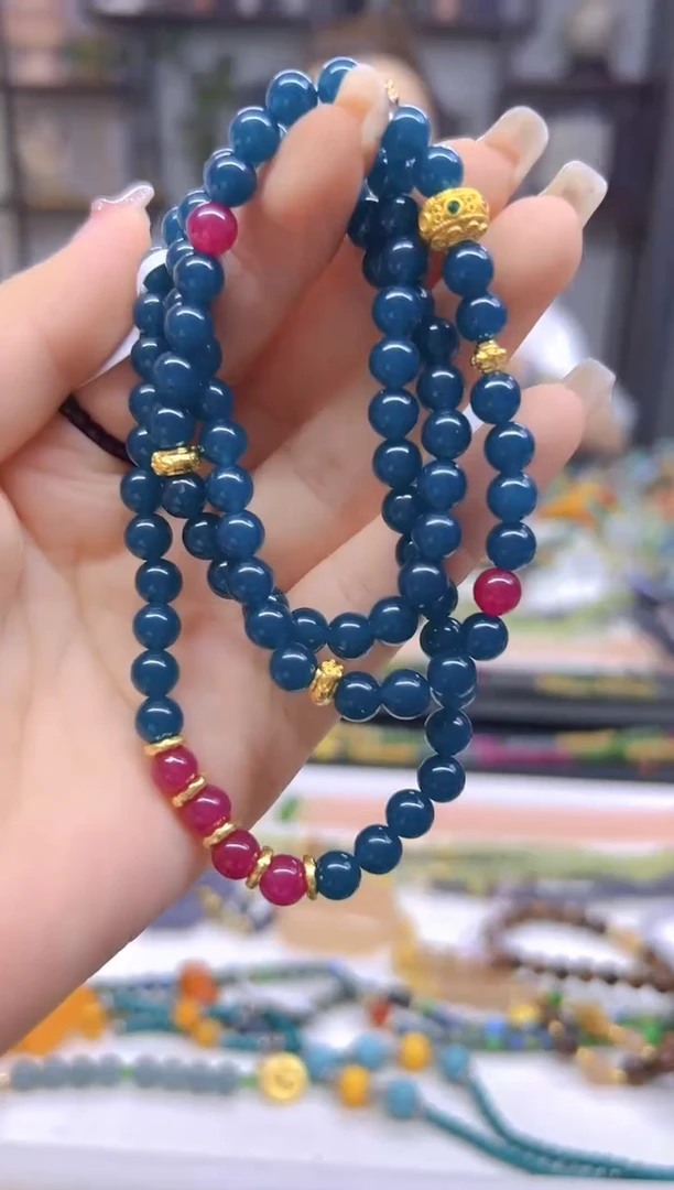 手链未镶嵌蓝色碧玺DIY款S691