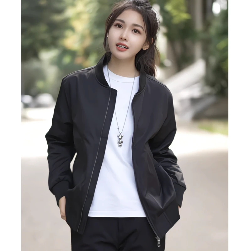 2025秋季新款棒球领夹克男士潮流简约休闲时尚百搭棒球服外套上衣