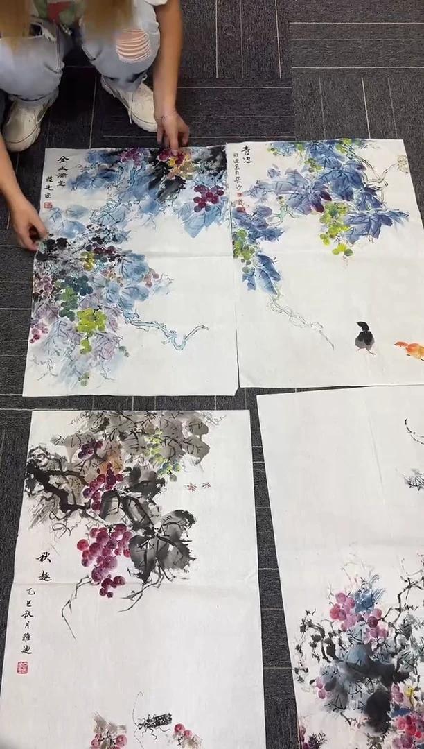 国画国画国画鉴赏手绘实稿-随机发其中一幅