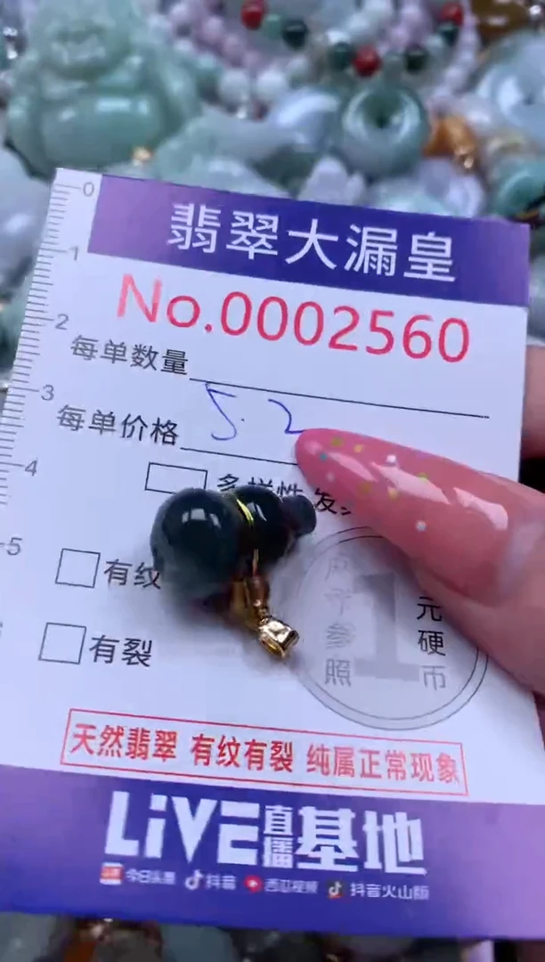 翡翠未镶嵌吊坠(不含链)2560