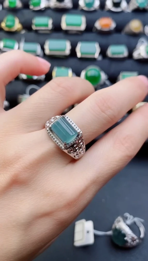 【闪购商品】翡翠戒指银S925镶嵌11111111