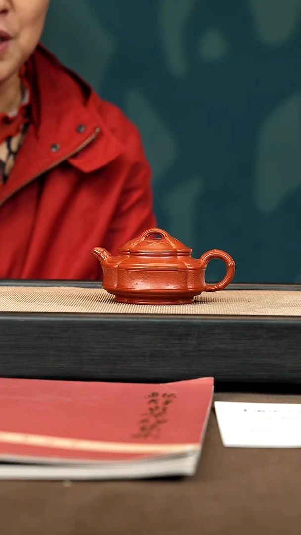 茶壶紫砂【P021】海棠竹鼓150c