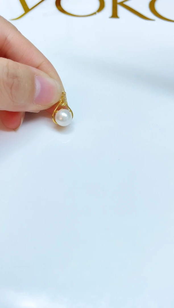 银S925镶嵌颈饰海水珍珠7mm