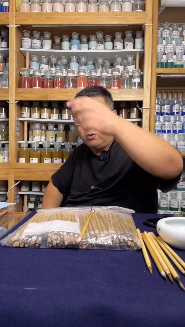 周有发 狼羊兼毫中勾线 5支装