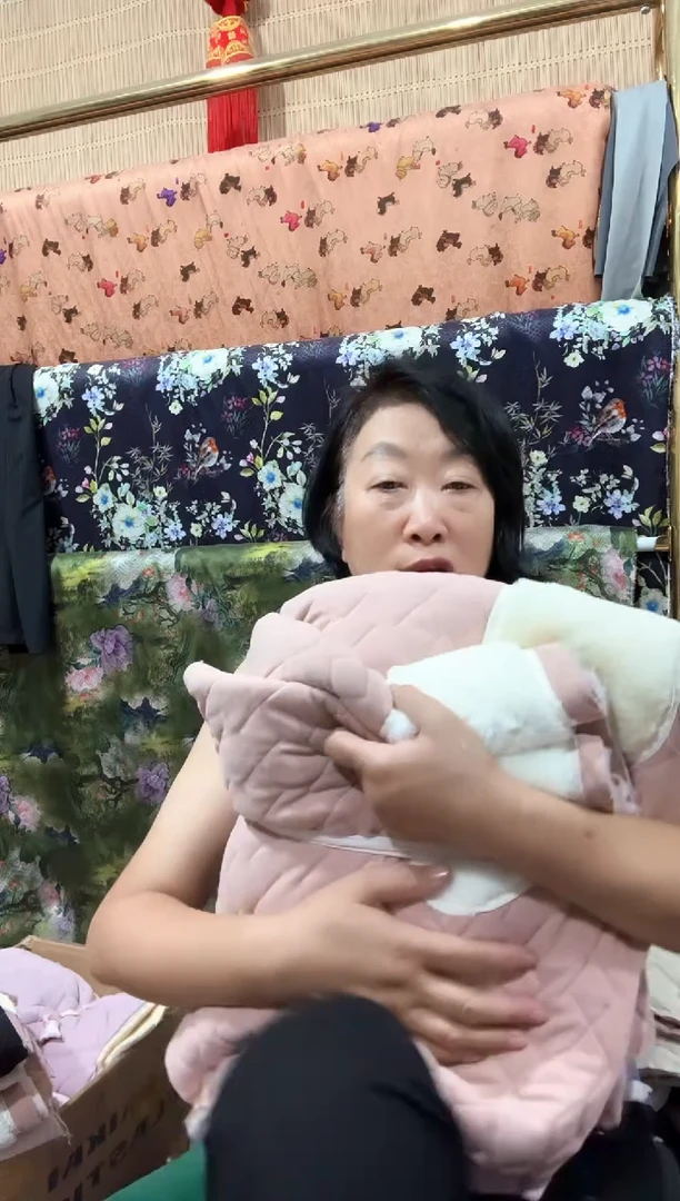 棉裤裁片紫女款带护膝2条一单