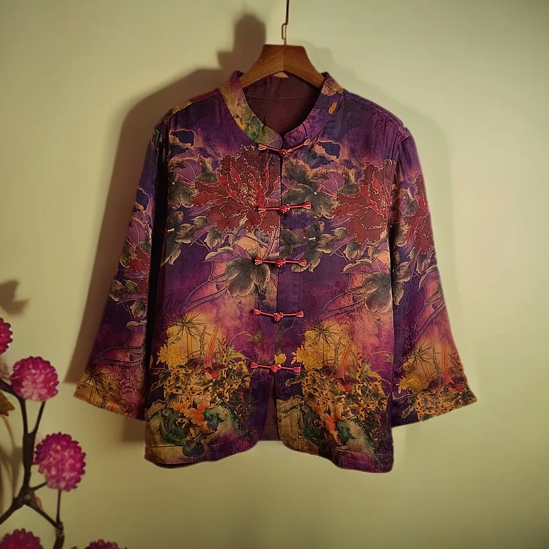 162【金姐专属】新款气质网红百搭新中式重磅老料外套