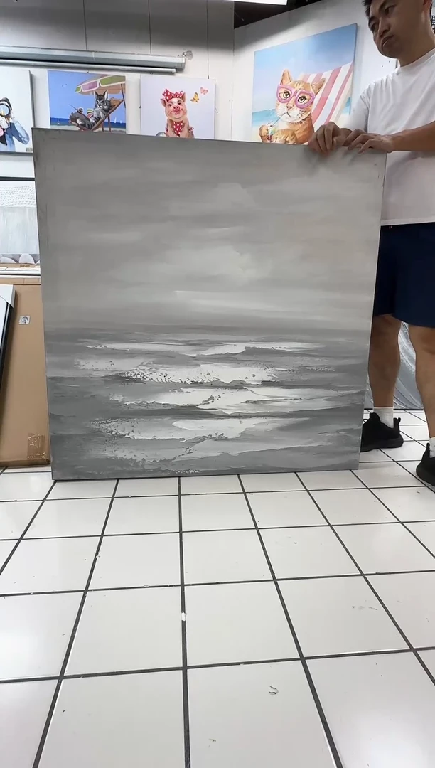 168现代艺术装饰画油画110cm*110cm