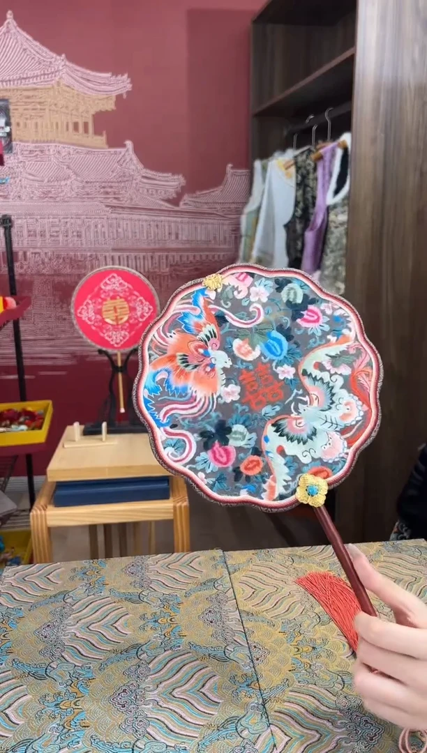 【闪购商品】刺绣非遗苏工刺绣双面刺绣扇子