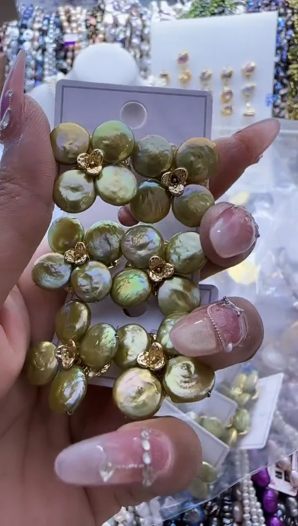 【闪购商品】淡水珍珠耳饰银S925镶嵌693