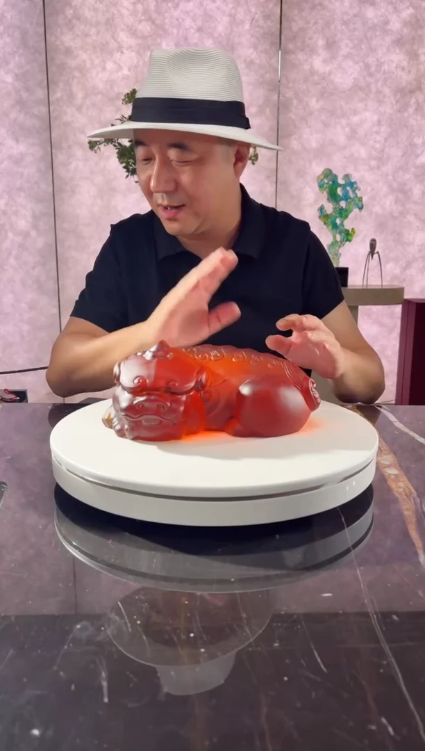 摆件璨石美学蜜蜡卧福貔貅
