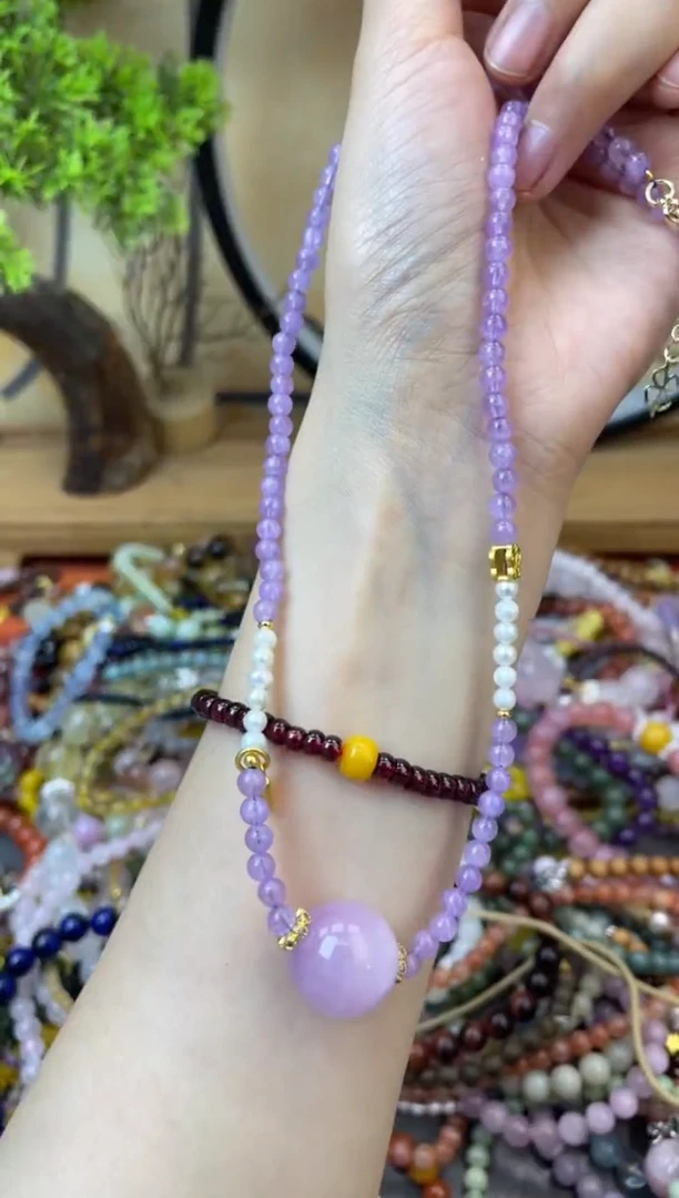 【闪购商品】紫晶颈饰未镶嵌235手串