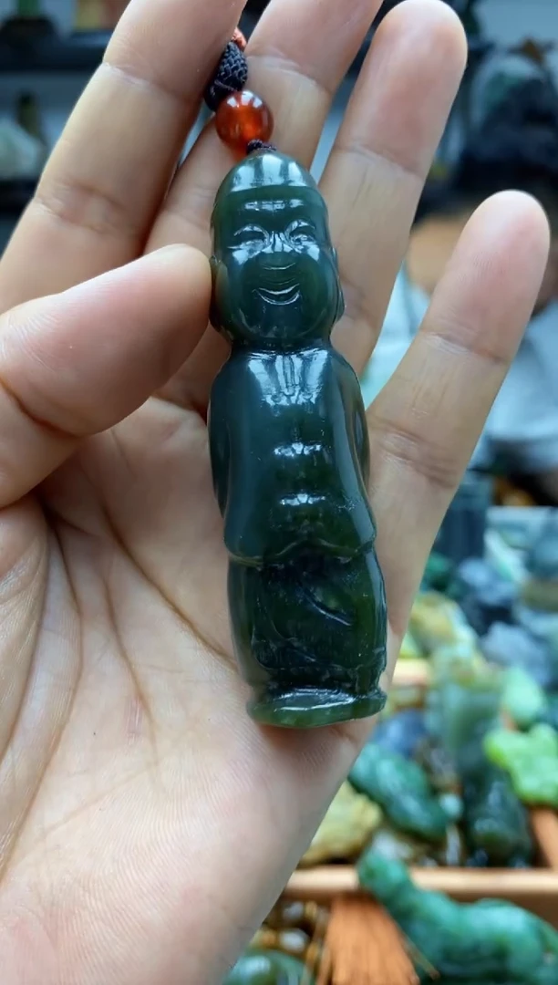 和田玉未镶嵌把件1