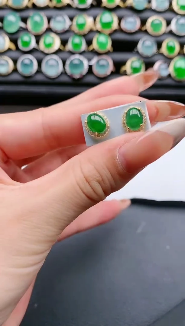 【闪购商品】翡翠戒指银S925镶嵌111111