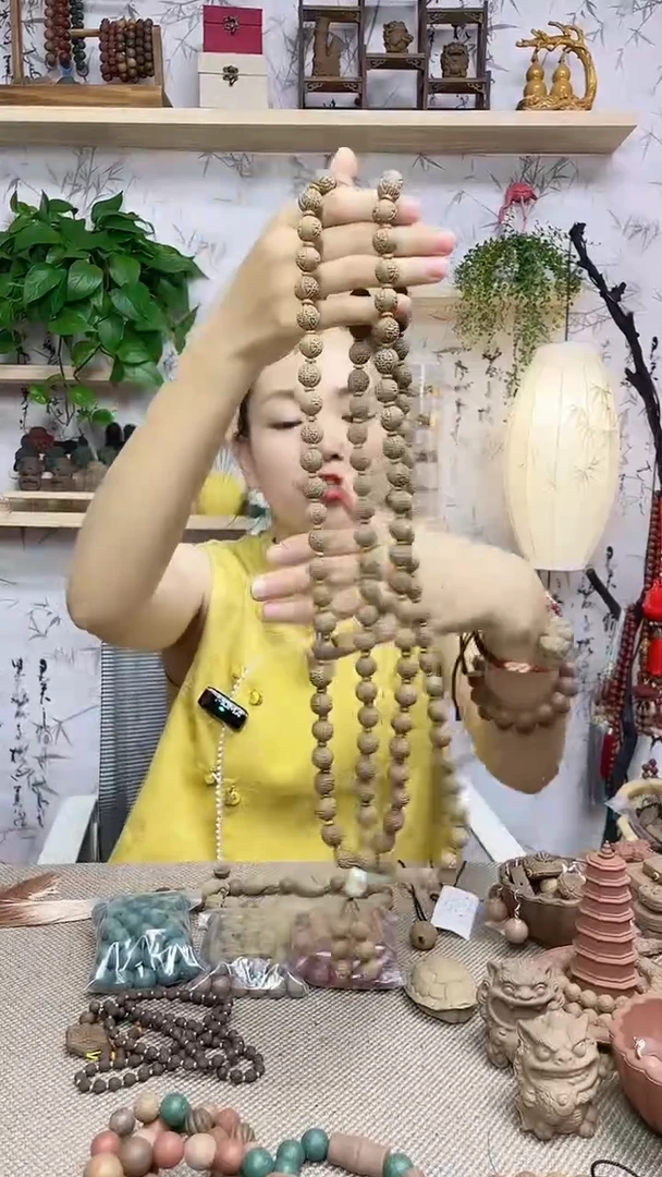 泥塑香身芄108子脖挂