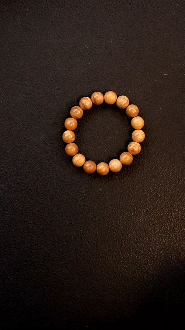 沉香手串13mm天然沉香西马圆珠单圈