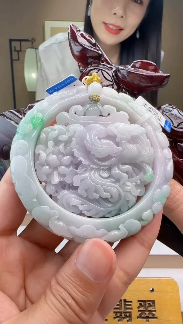 颈饰未镶嵌翡翠一套+底座XM@@