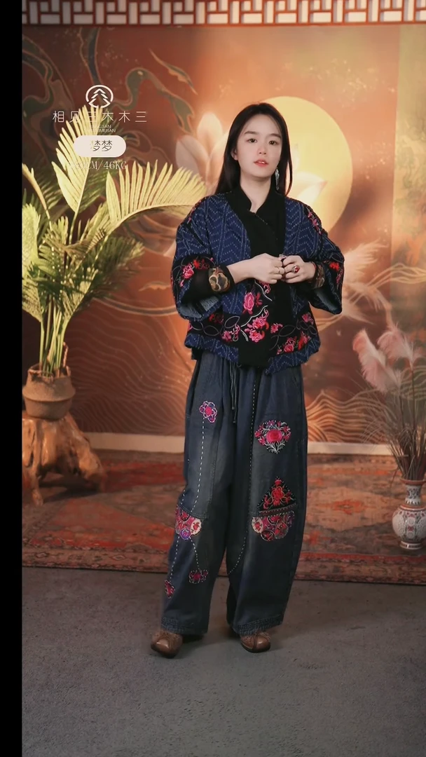 套头棠溪牛仔裤子