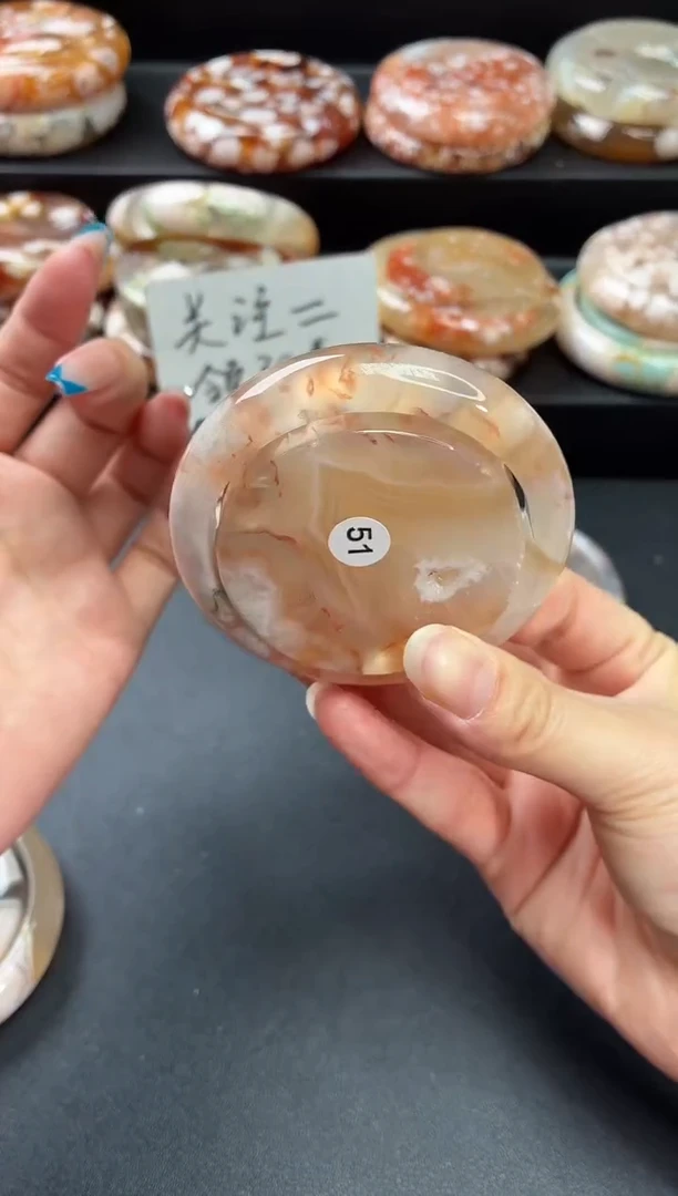 手镯玛瑙/玉髓未镶嵌石英质玉赠送镯心)54圈53/54带