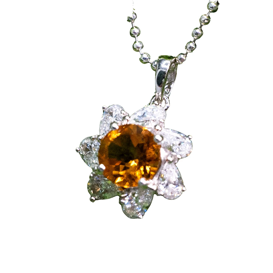 暹罗珠宝SGHJPC8Siamgems （不含项链） Citrine Pendant 8 吊坠