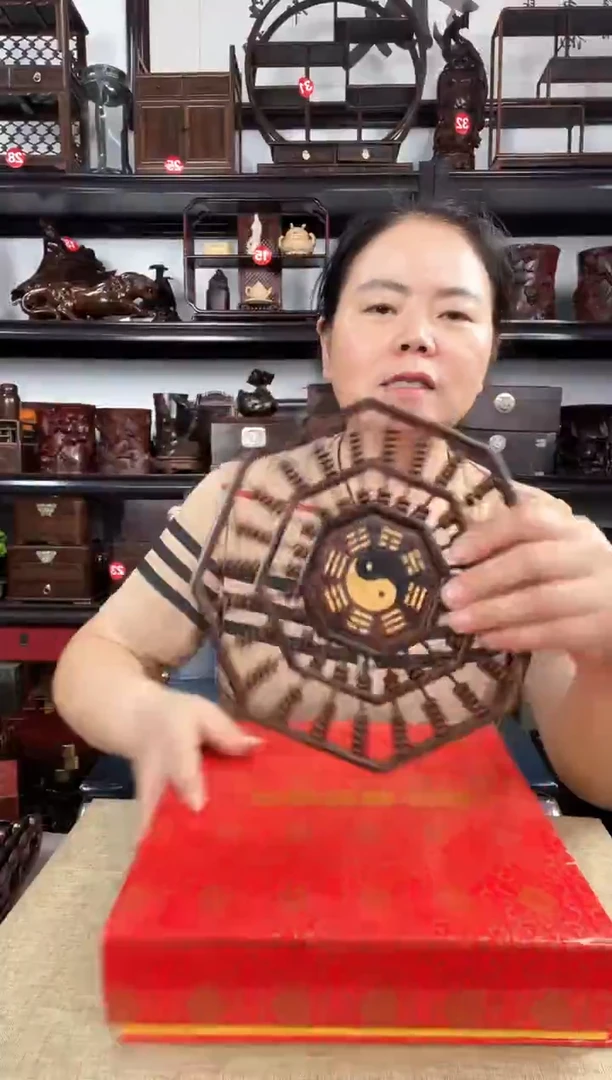 木瑕疵算盘老李红木工艺品