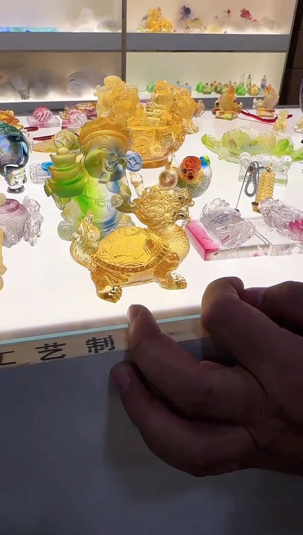 手工艺品琉璃龙龟茶宠
