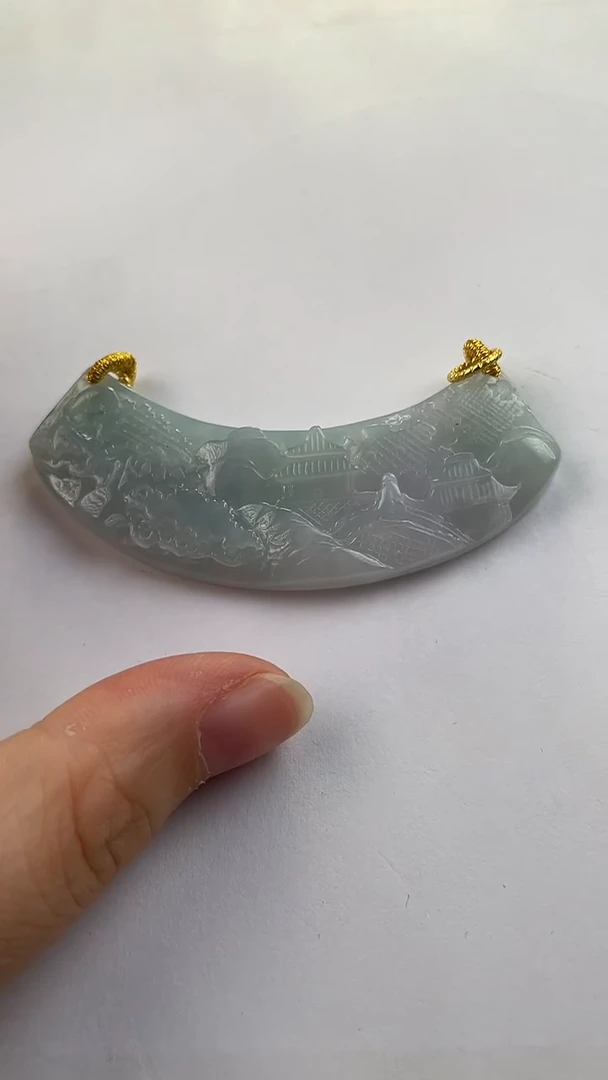 【闪购商品】翡翠颈饰未镶嵌2320(赠链)部分宝贝微瑕主播介绍为准