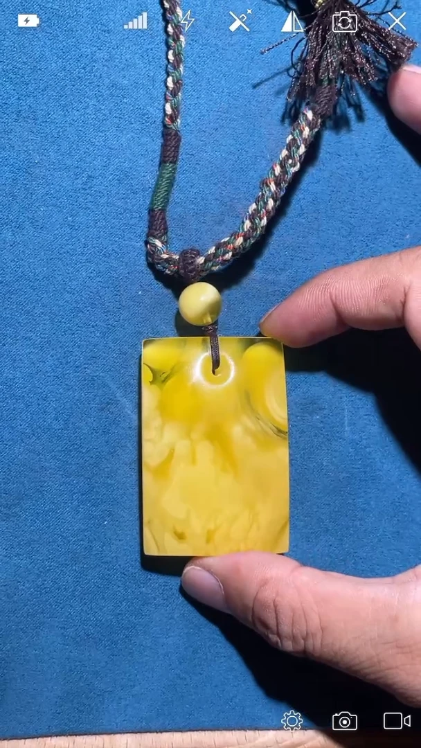 定制蜜蜡WR 无事牌吊坠