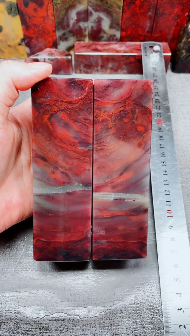 桂林鸡血玉素章对章43