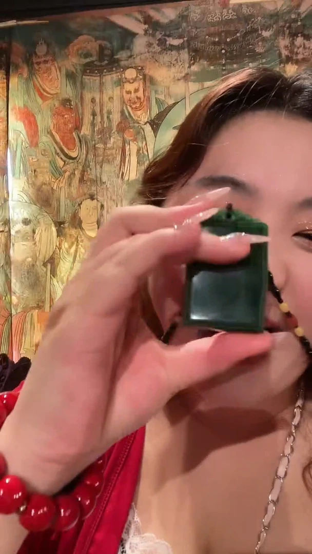 和田玉未镶嵌挂件和绿无事