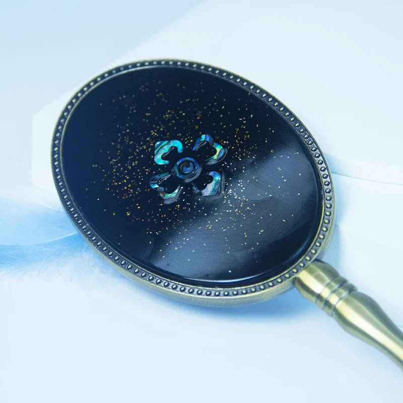 非遗大漆工艺手持美人镜大师亲工国风国潮化妆镜自用礼赠佳品