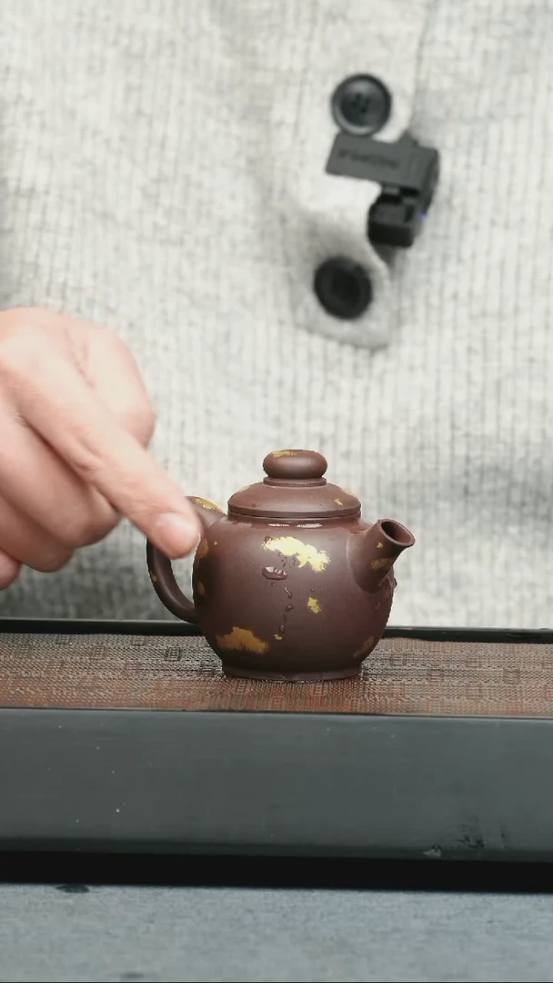 【闪购商品】紫砂茶壶五堂狂飙定海神珠-洒金