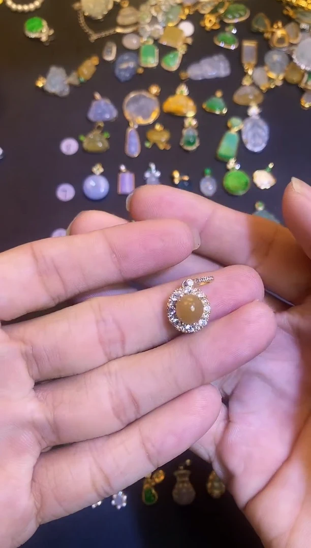 颈饰银S925镶嵌翡翠1