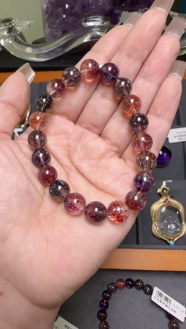 【闪购商品】水晶手串未镶嵌超七手串9m+ JP38028成成