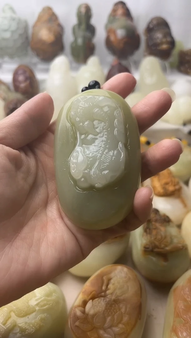 石材方解石棉纹正常不退换貔貅