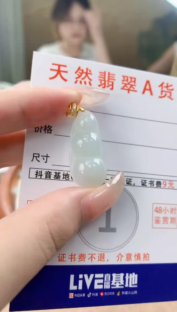 翡翠未镶嵌颈饰天然A货翡翠挂件