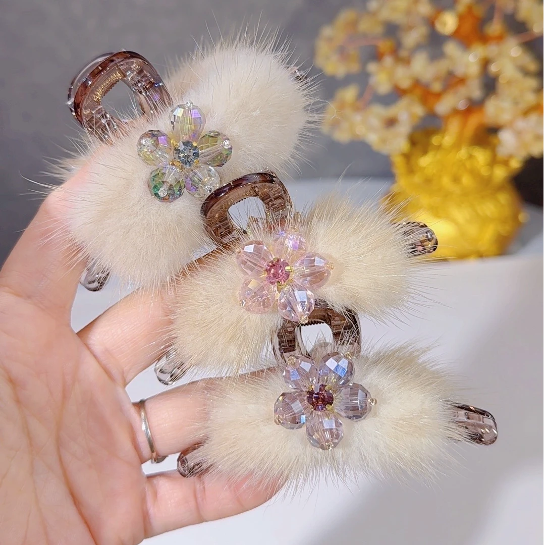 秋冬新款半夹千金风发夹日式森系简约风日韩女法式少女风抓夹