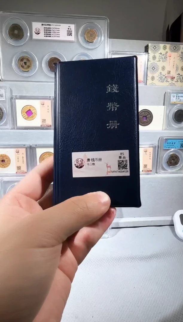 铜带评级 开元钱币册 共12枚